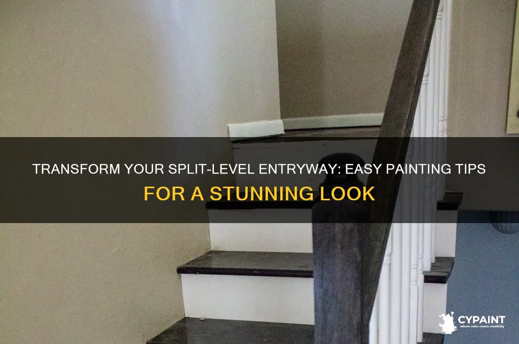 how to paint a split level entryway