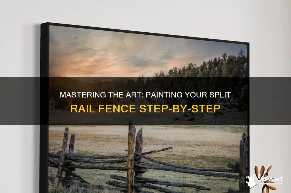 how to paint a split rail fence