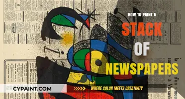 Mastering the Art: Painting a Realistic Stack of Newspapers
