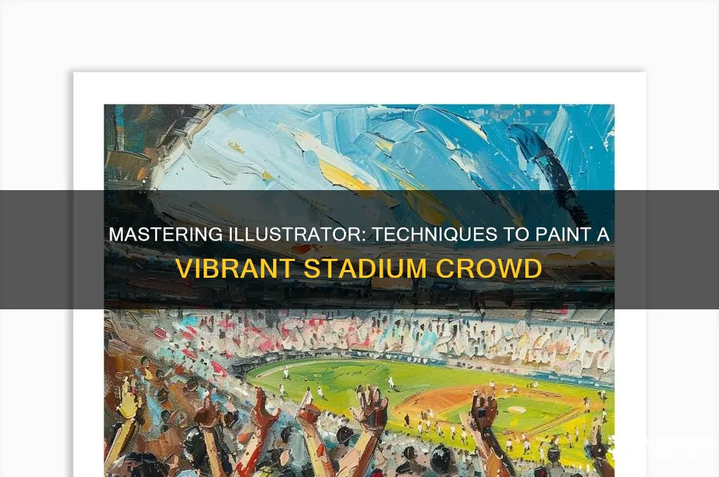 how to paint a stadium crowd inillustrator