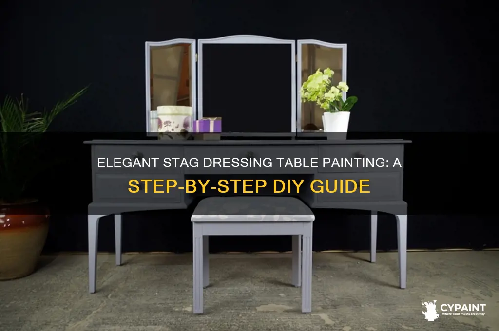 how to paint a stag dressing table