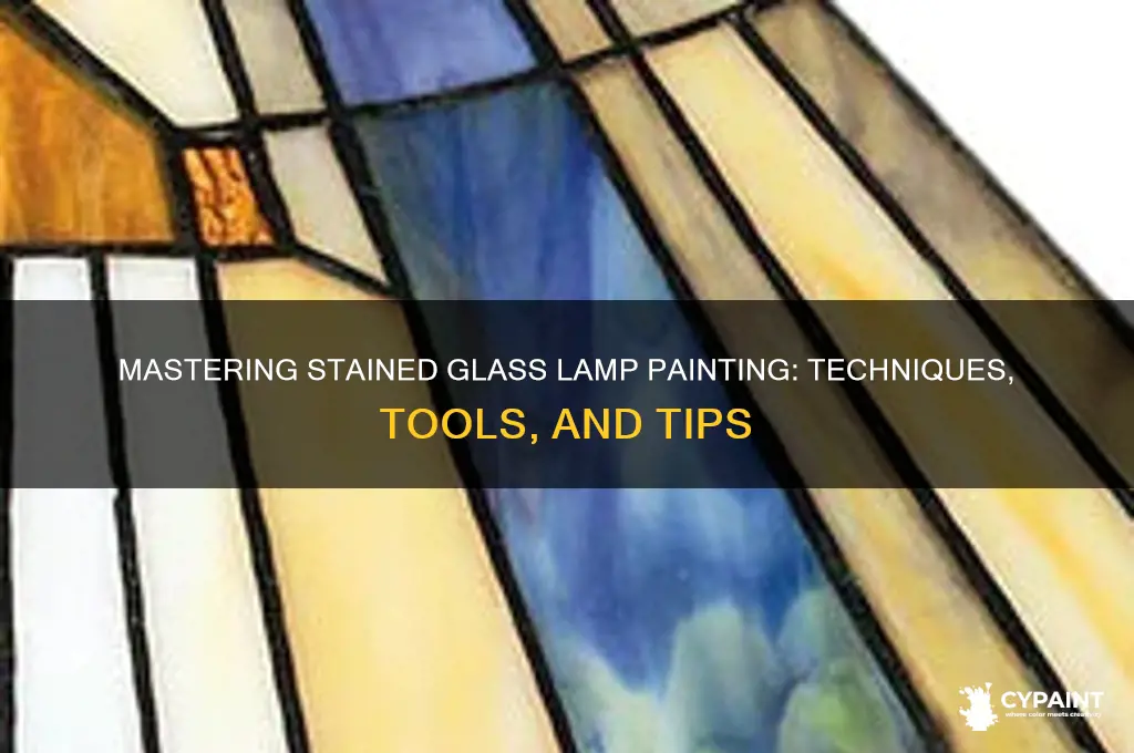 how to paint a stained glass lamp