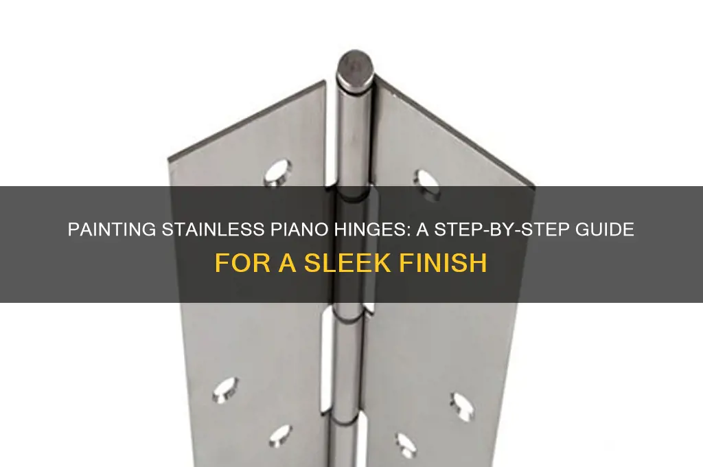 how to paint a stainless piano hinge