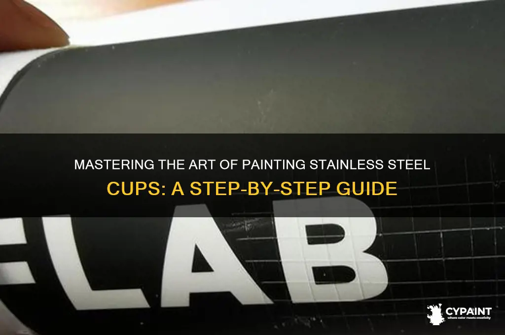 how to paint a stainless steel cup