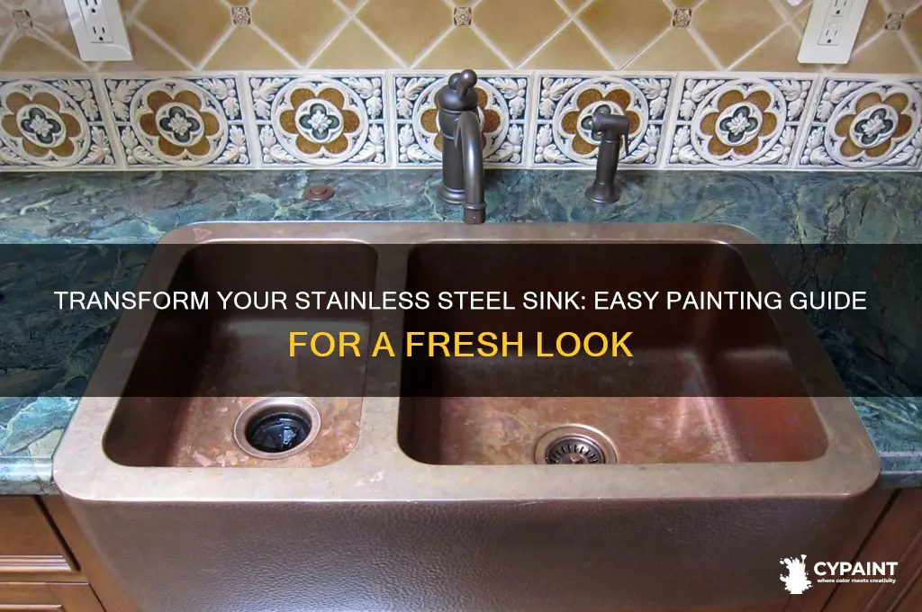 how to paint a stainless steel kitchen sink