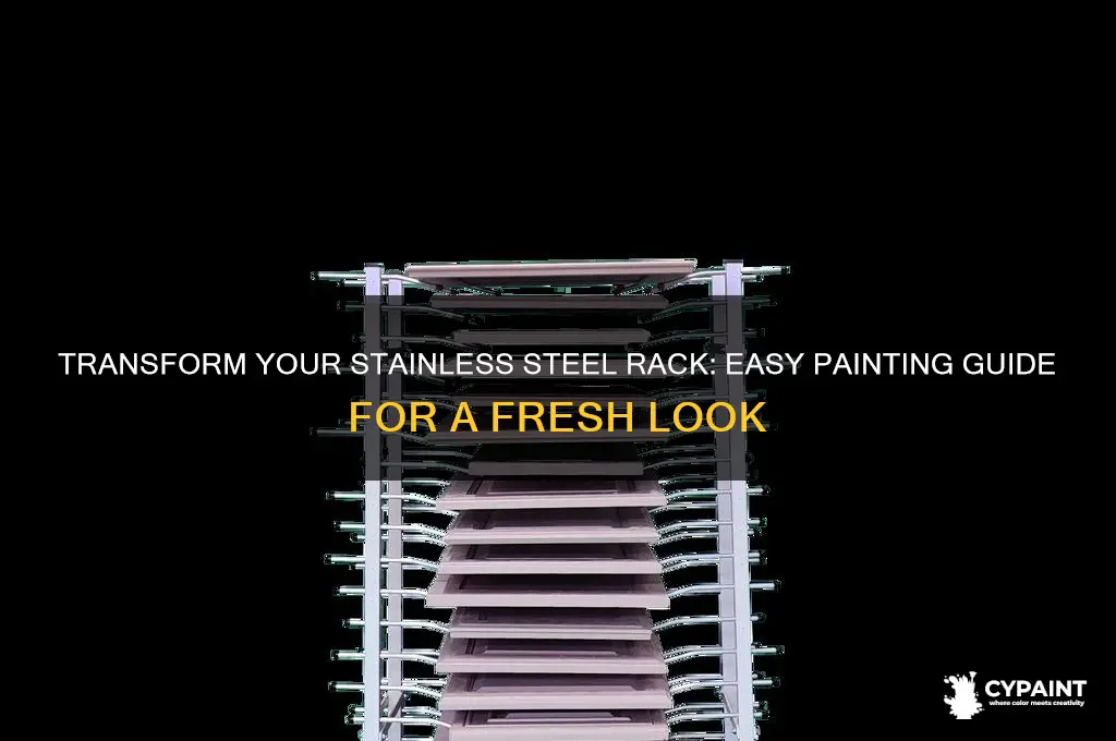 how to paint a stainless steel rack