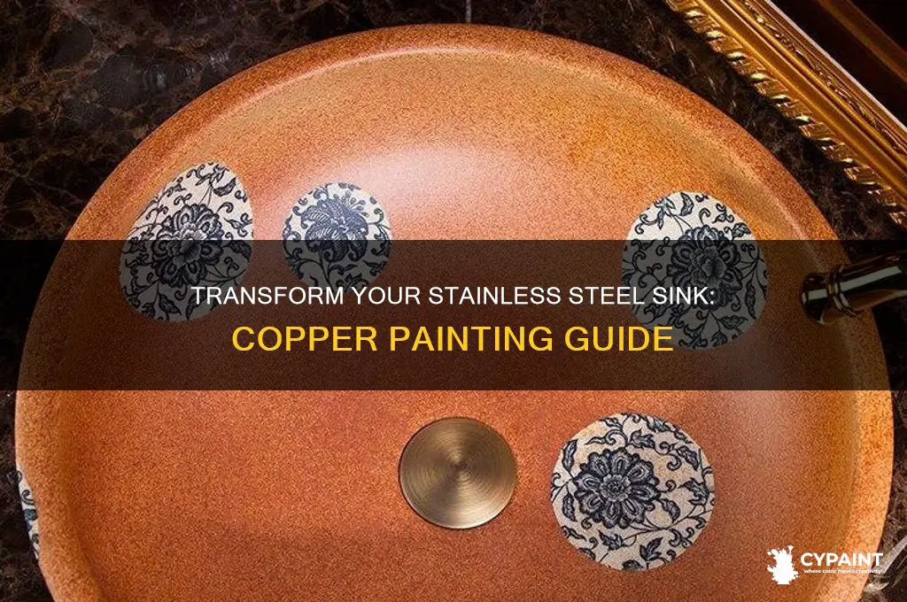 how to paint a stainless steel sink copper