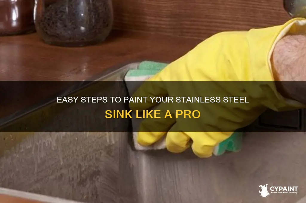 how to paint a stainless steel sink