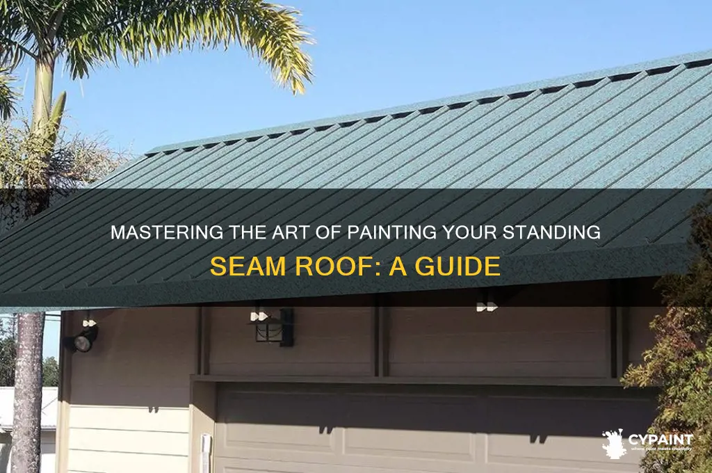 how to paint a standing seam roof
