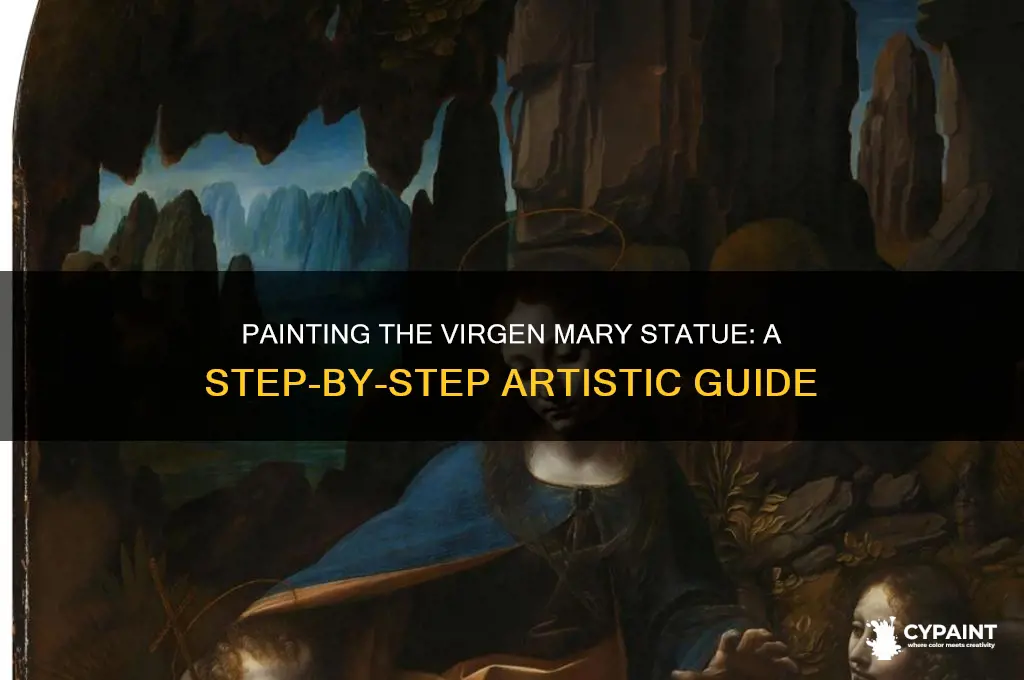 how to paint a statue of virgen mary