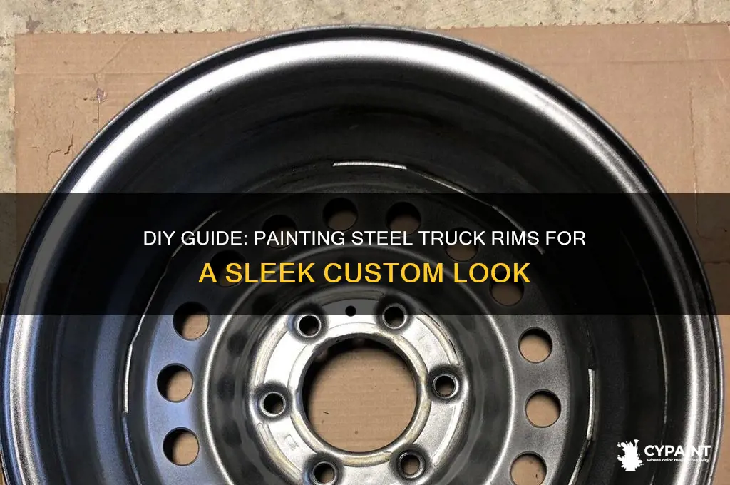 how to paint a steel truck rim