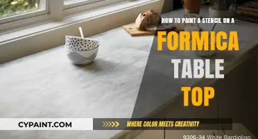 Stencil Artistry: Transforming Formica Tabletops with Creative Flair