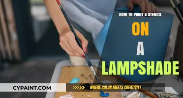 Stencil Painting Made Easy: Transform Your Lampshade in Simple Steps