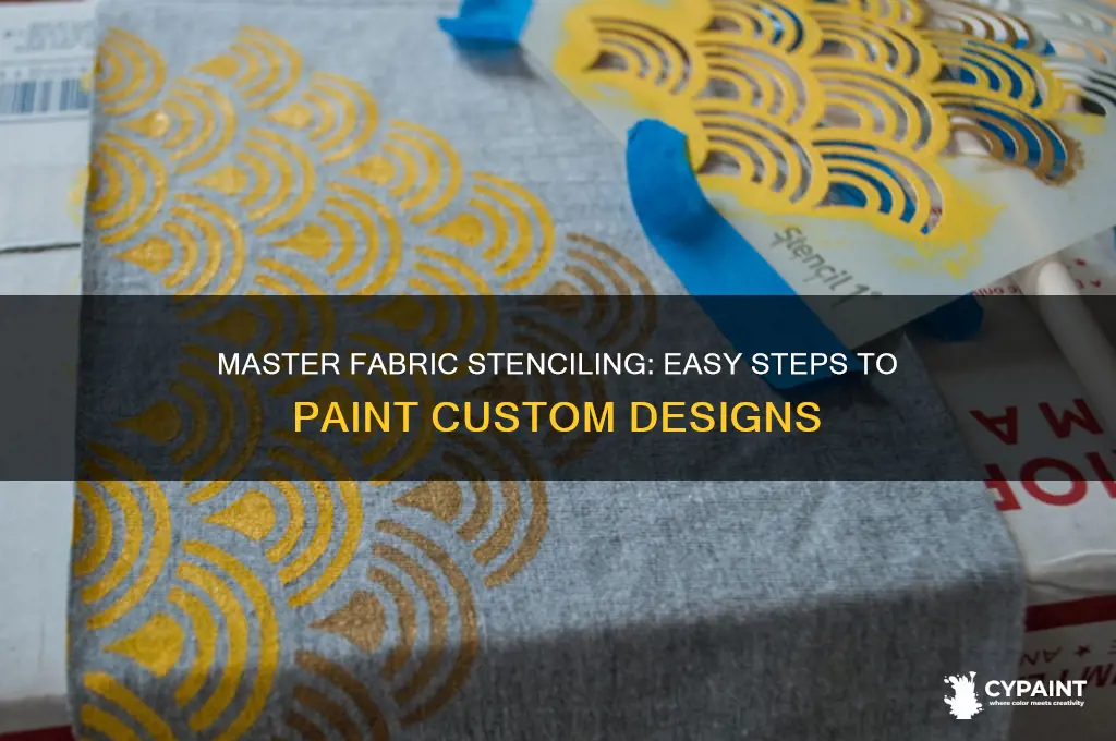 how to paint a stencil on fabric