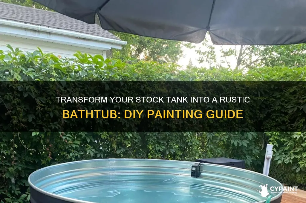how to paint a stock tank bathtub