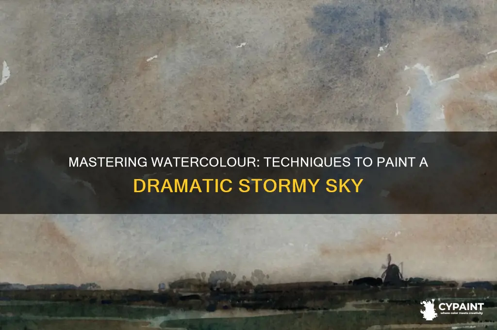 how to paint a stormy sky in watercolour