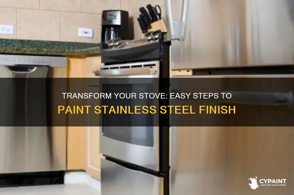 how to paint a stove stainless steel
