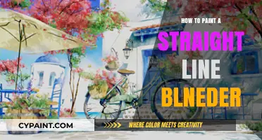 Mastering Straight Lines in Blender: A Painter's Step-by-Step Guide