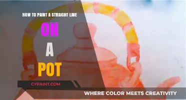 Painting Straight Lines on Pots: A Simple Guide