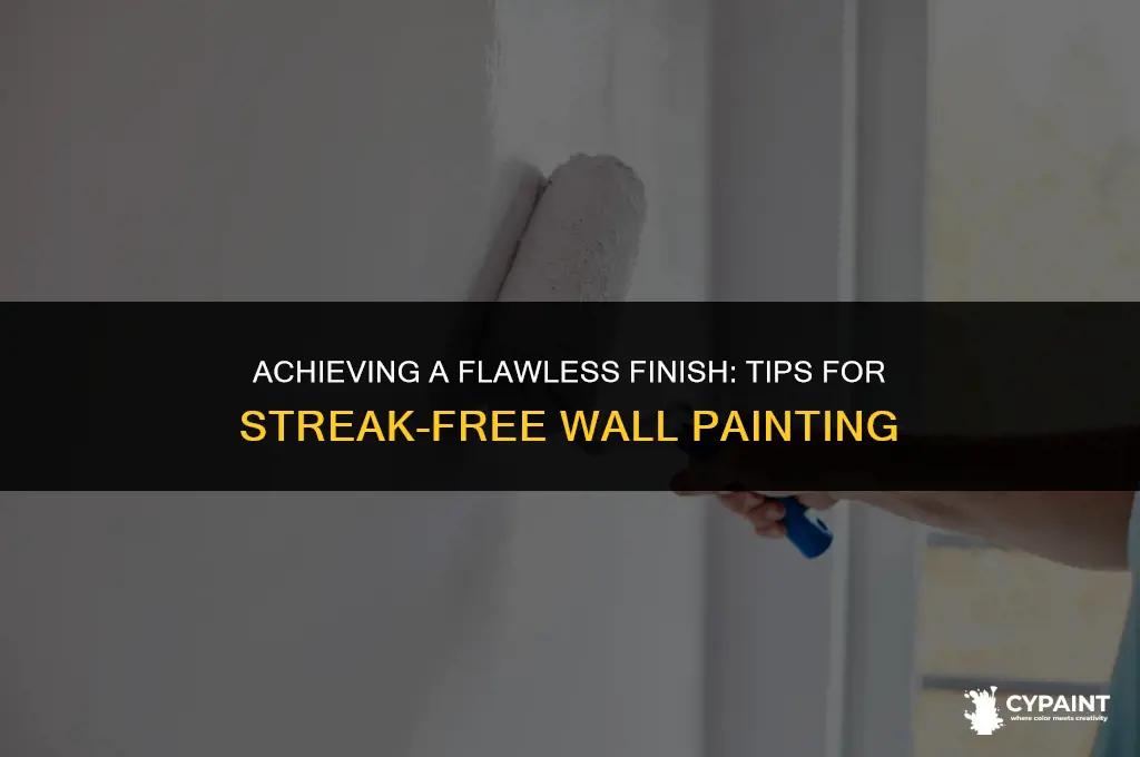 how to paint a streak free wal with a roller
