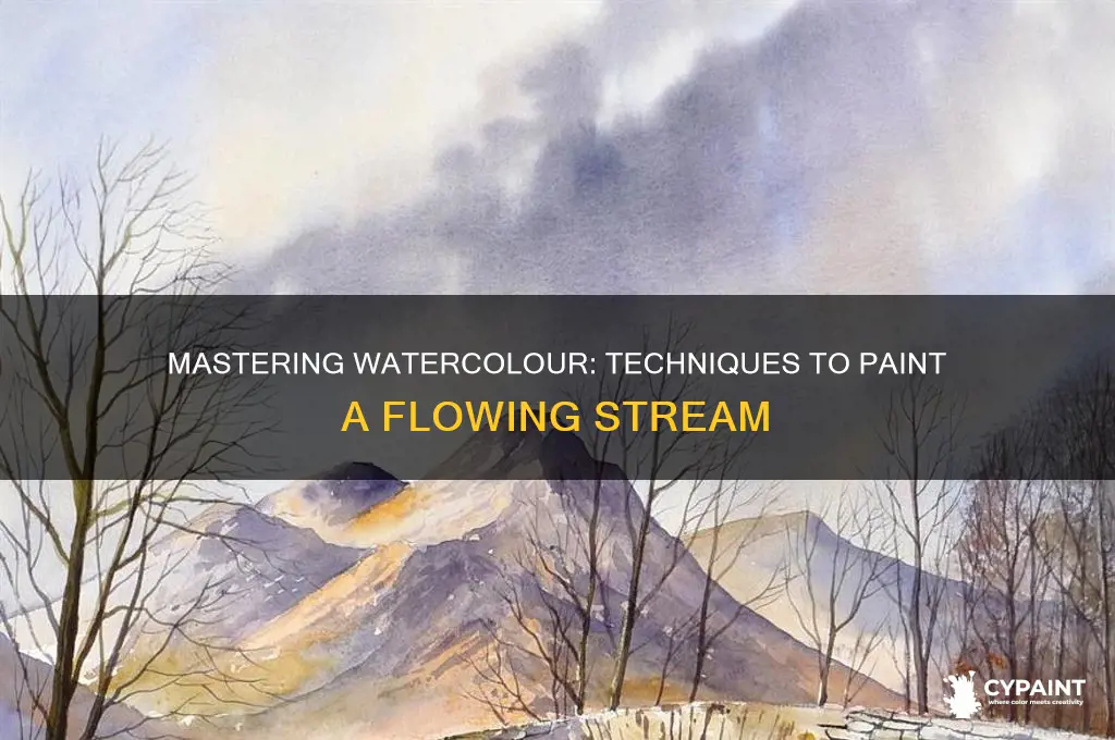how to paint a stream in watercolour