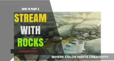 Mastering Watercolor: Painting a Stream with Rocks in Simple Steps