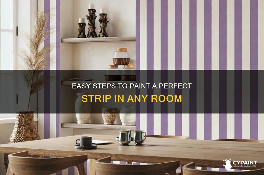 how to paint a strip in a room