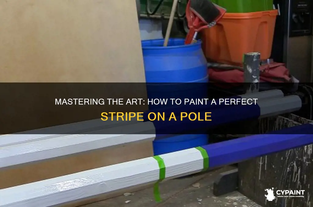 how to paint a stripe on a pole