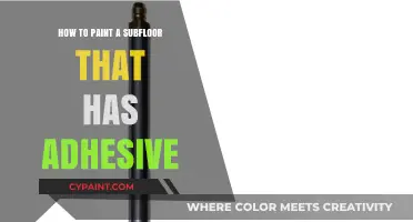 Prep and Paint: Transforming Adhesive-Covered Subfloors with Ease