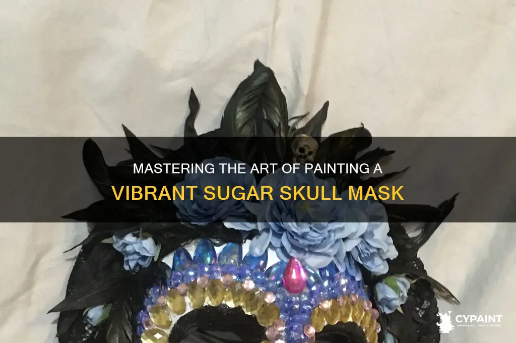 how to paint a sugar skull mask