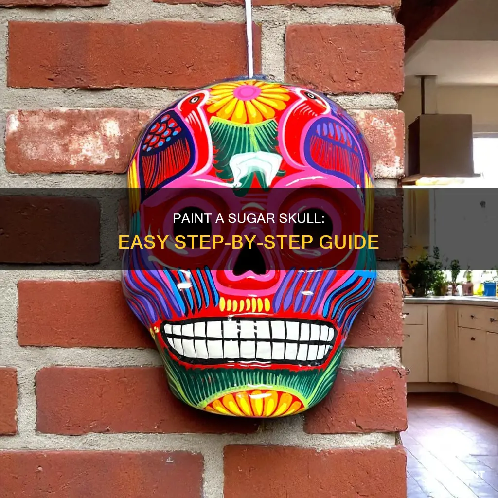 how to paint a sugar skull step by step