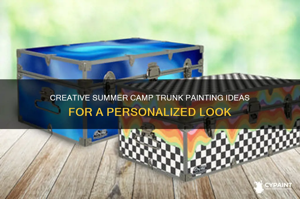 how to paint a summer camp trunk
