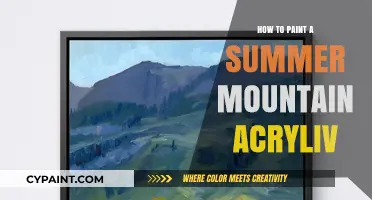 Mastering Summer Mountain Acrylic Painting: Tips and Techniques for Beginners