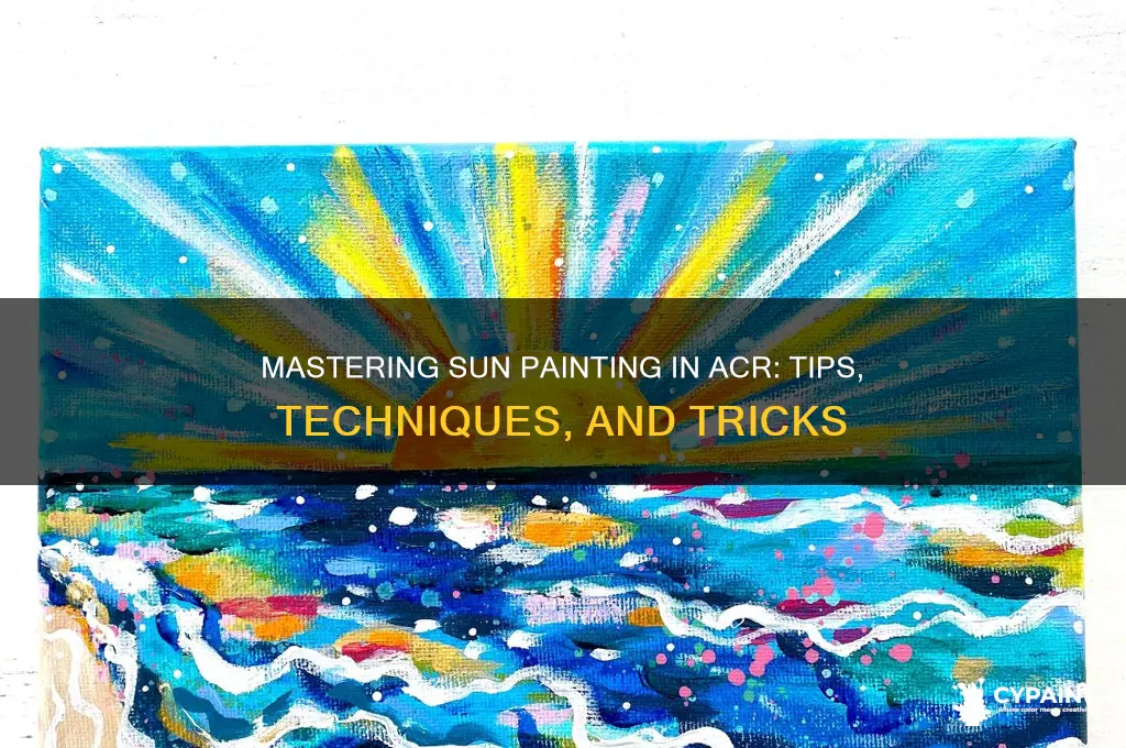 how to paint a sun in acr