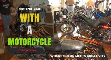 Creative Techniques for Painting a Sun with a Motorcycle