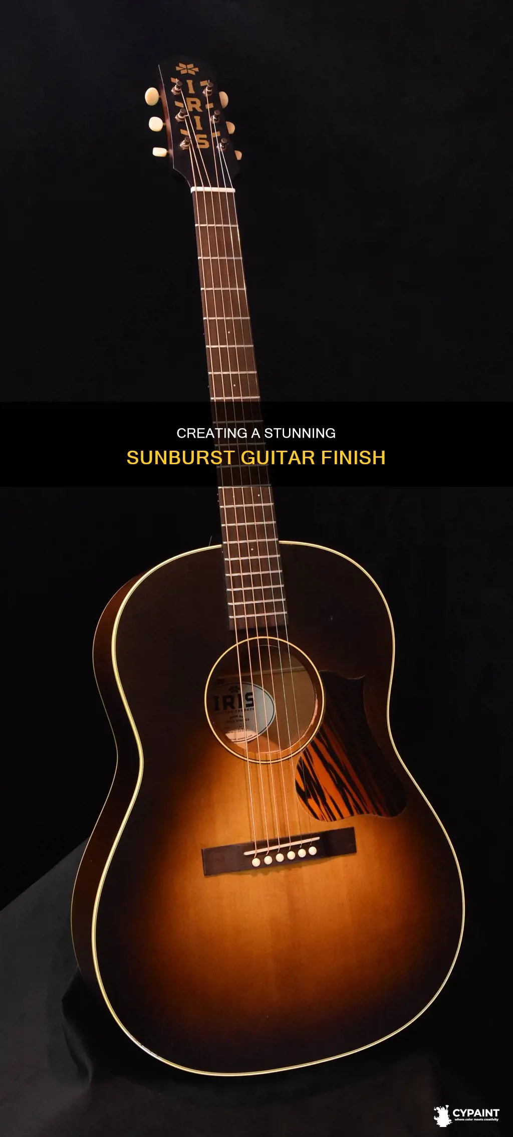 how to paint a sunburst finish on a guitar