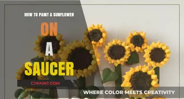 Easy Sunflower Painting Guide for Decorating Ceramic Saucers