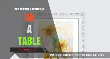 Easy Sunflower Table Painting: Step-by-Step Guide for Beginners