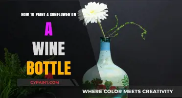 Sunflower Wine Bottles: DIY Painted Glass Art