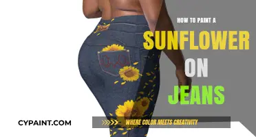 Creative DIY: Painting Vibrant Sunflowers on Your Jeans Step-by-Step