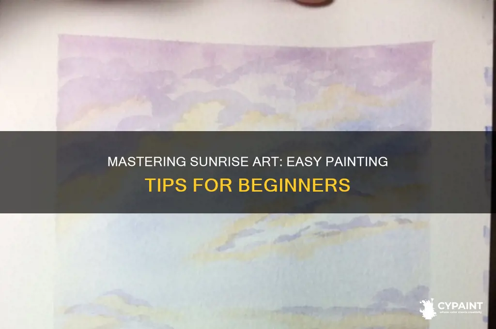 how to paint a sunrise for beginners