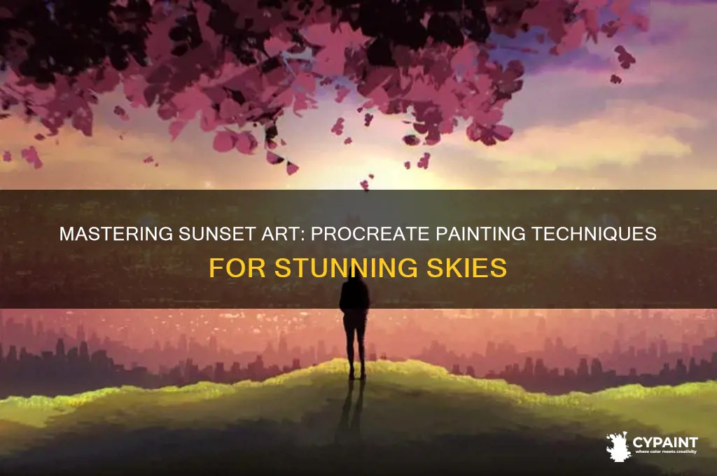 how to paint a sunset in procreate