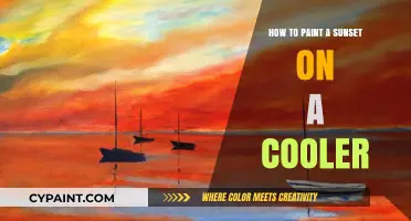 Creative Cooler Art: Painting a Stunning Sunset Step-by-Step Guide