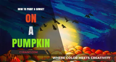 Creative Pumpkin Art: Painting a Stunning Sunset on a Pumpkin
