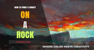 Create Stunning Sunset Art: Painting Vibrant Skies on Rocks