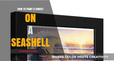 Creative Seashell Art: Painting a Stunning Sunset on a Shell