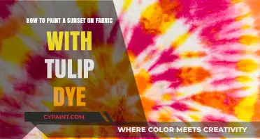 Vibrant Hues: Mastering the Art of Sunset Fabric Dyeing with Tulip