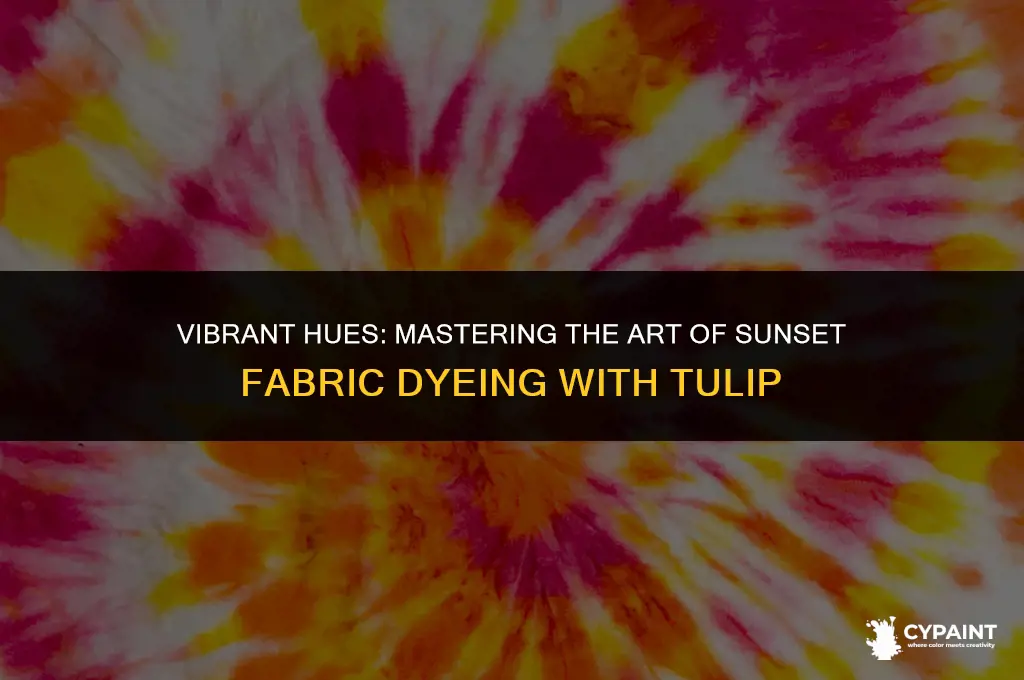 how to paint a sunset on fabric with tulip dye