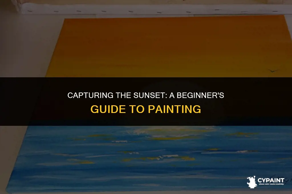 how to paint a sunset step by step for beginners