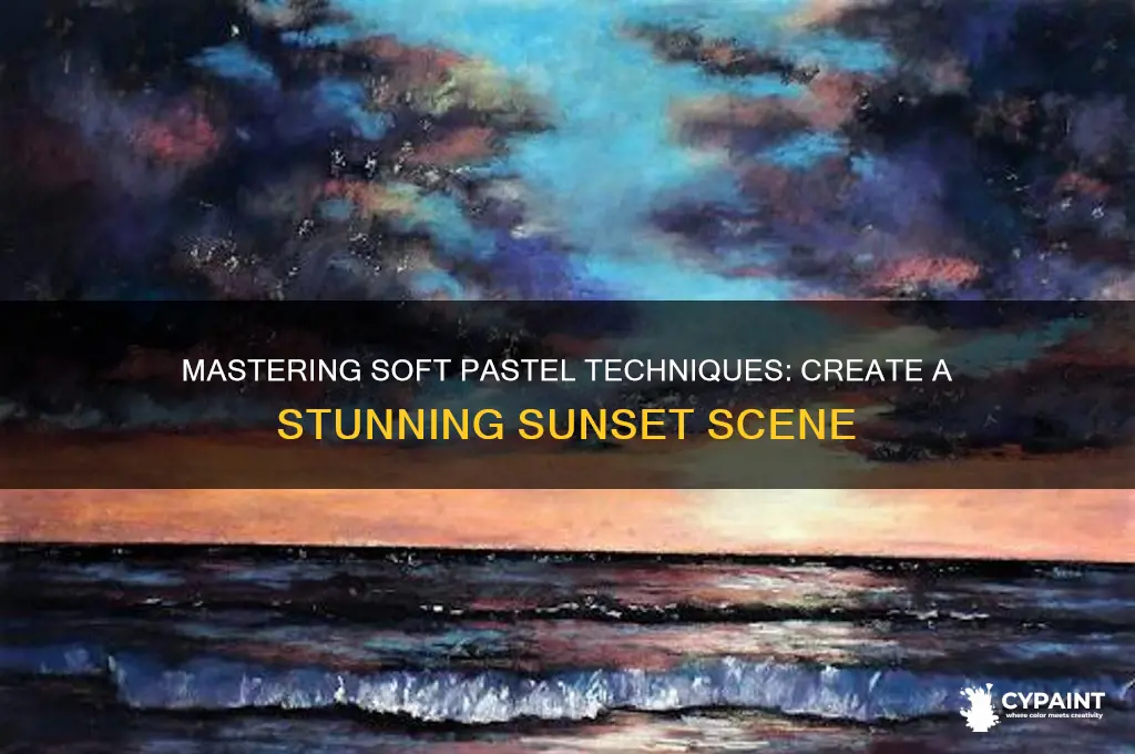 how to paint a sunset with soft pastels